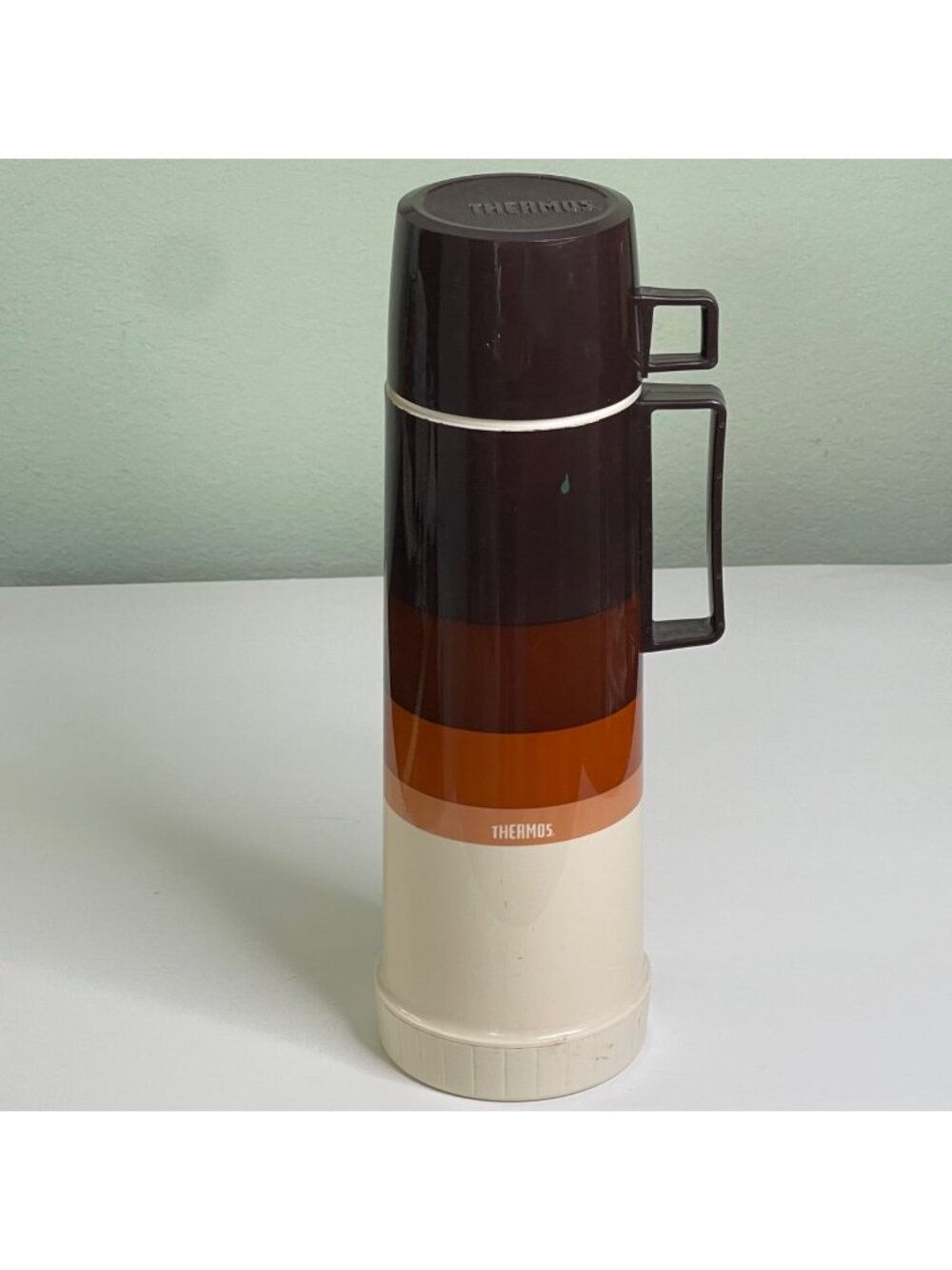 Vintage Thermos (King-Seeley) Vacuum Bottle 1970's Glass Liner Pour Spout 28oz